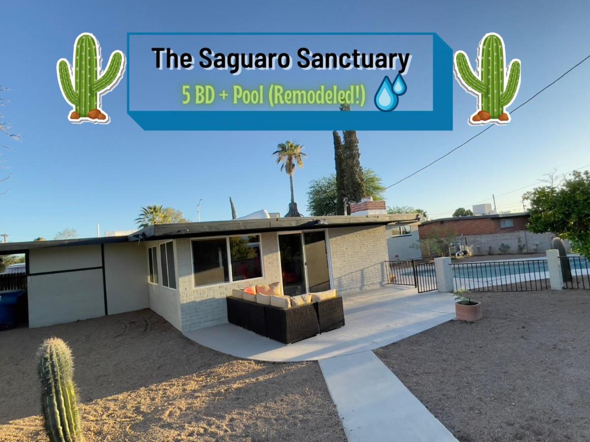 Private Home - Heated Pool, Billiards, Darts, Foosball, Fireplace, 5 Smart Tvs, Bbq, Cotton Bedding - The Saguaro Sanctuary, Pool Heat Optional Tucson Ngoại thất bức ảnh