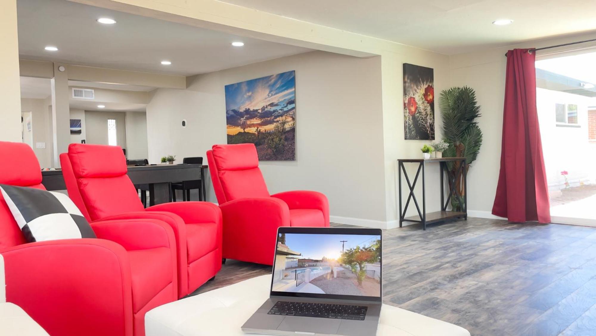 Private Home - Heated Pool, Billiards, Darts, Foosball, Fireplace, 5 Smart Tvs, Bbq, Cotton Bedding - The Saguaro Sanctuary, Pool Heat Optional Tucson Ngoại thất bức ảnh